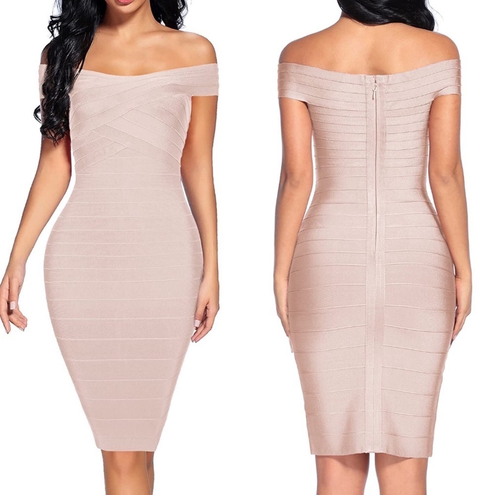 BEIGE Girls Night Out Bandage Dress *NEW*